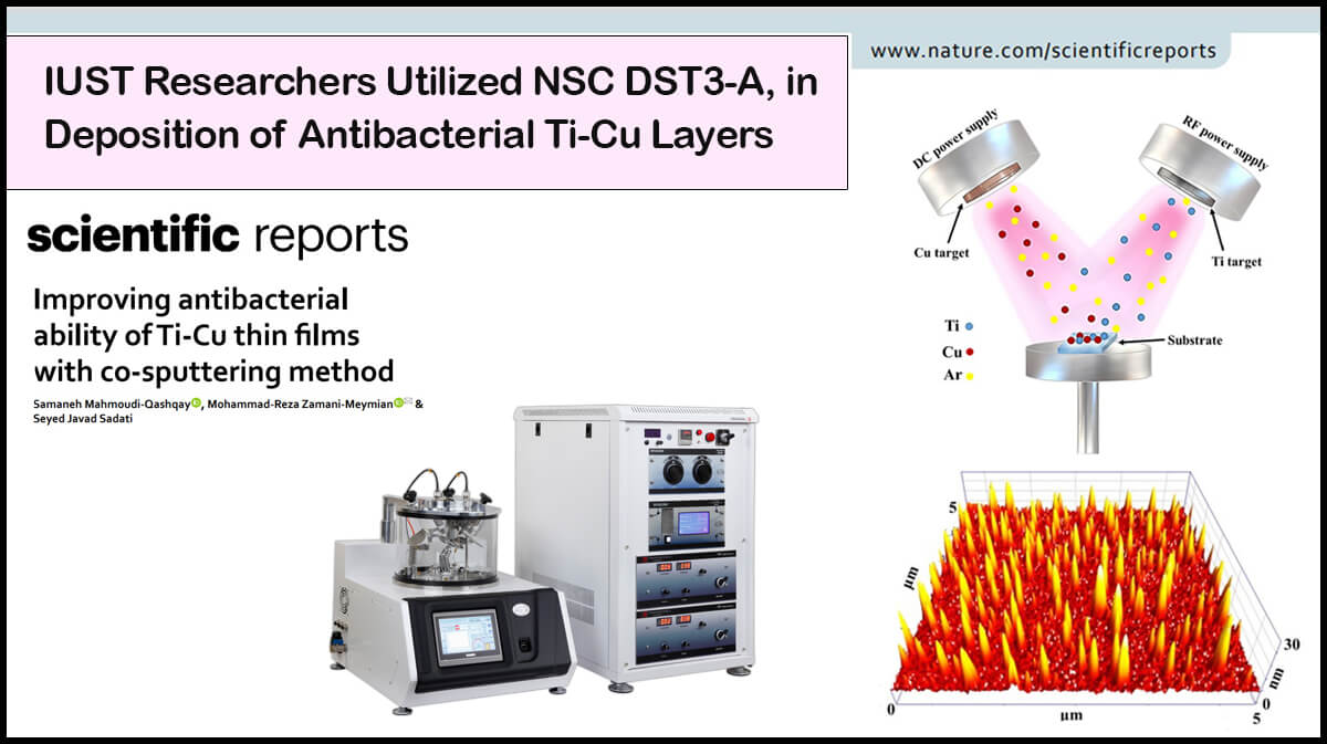 IUST Researchers: Deposition of Ti-Cu Layers with DST3-A