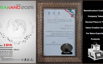 Nanostructure Coatings Company Takes Second Place In The Value Creation Index For Nano-Exported Products